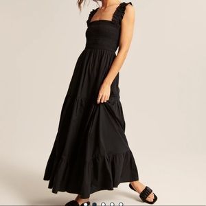 Abercrombie & Fitch Smocked Bodice Easy Maxi Dress NWT